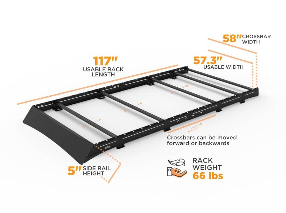 Flatline Van Co. 2015-2025 Ford Transit Van Low Pro Roof Rack 148" High Roof – image 11 of 14