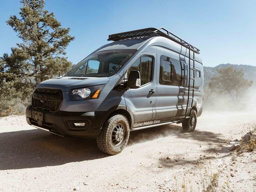 Flatline Van Co. 2015-2025 Ford Transit Van Safari Roof Rack – on the trail, image 2 of 20