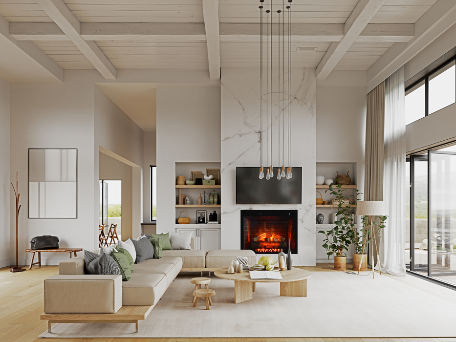 26" Electric Fireplace CE26 - side view