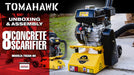Tomahawk Power 8” Gas Concrete Scarifier Planer Grinder with 5.5 HP Honda Engine Blade Bundle - Detail View 3