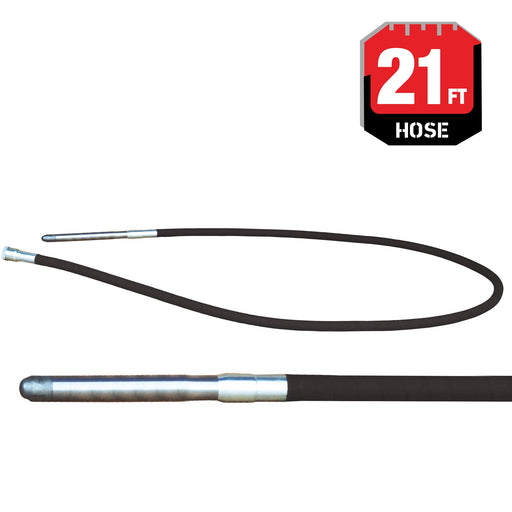 Tomahawk Power 21 ft Concrete Vibrator Flexible Shaft Hose For Concrete Backpack Vibrator - Main Product Image