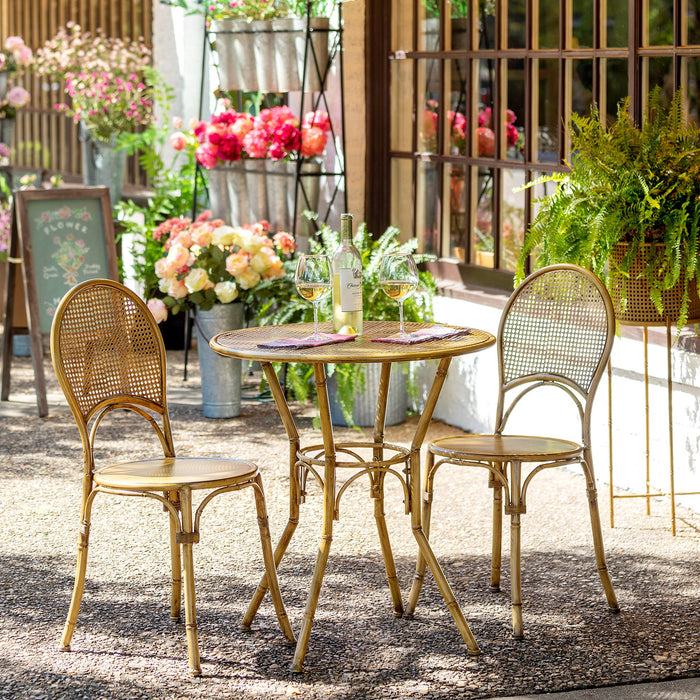 Park Hill Collection Roanoke Metal Bistro Table (EFT20694)