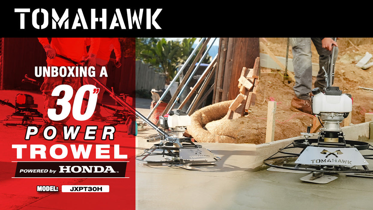 Tomahawk Power 30" Portable Honda Concrete Power Trowel with 18ft Bull Float Handle GX35 - Product Image 5