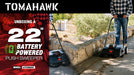 Tomahawk Power 22" Battery Powered Push Sweeper With Double Brush System 18V Lithium-Ion - Product Image 6