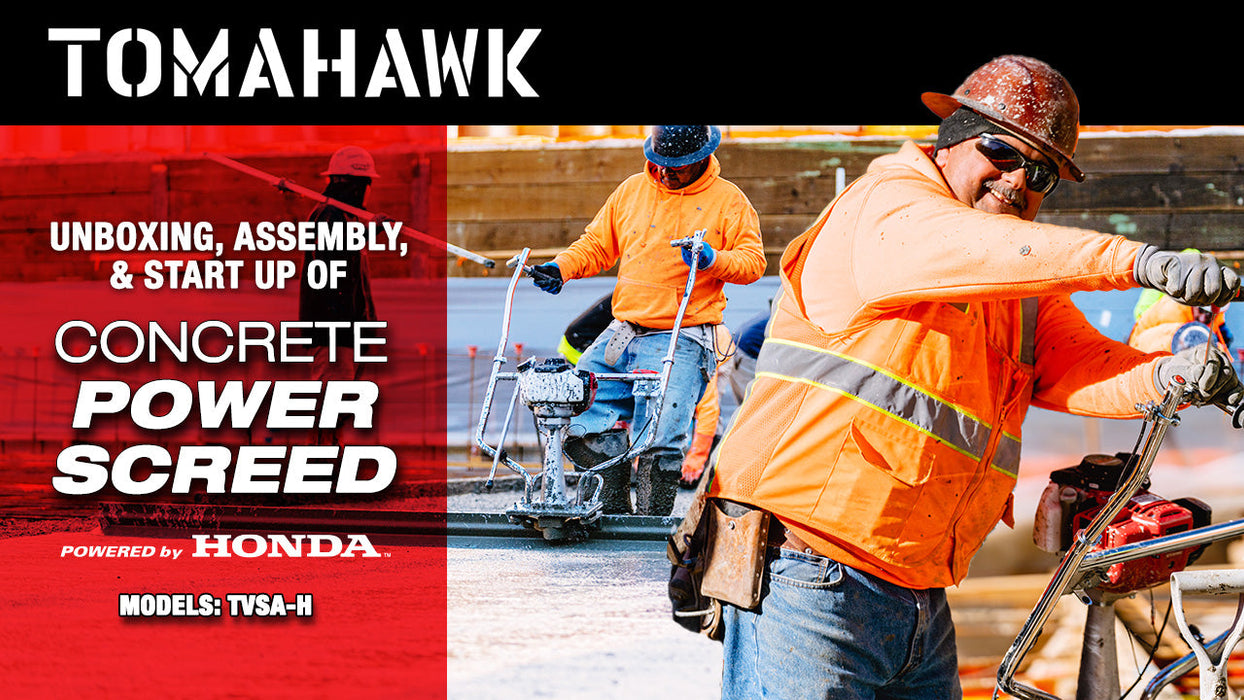 Tomahawk PRO Series Honda Concrete Power Screed Dual Magnesium Blade Bundle (Choose 2 Boards) - Close-Up