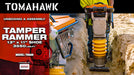 Tomahawk Power Transport Wheel Kit for 10" Tamper Shoe for Tomahawk Tamping Rammer - Detail View