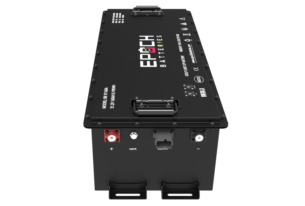 Epoch 48V 160Ah LiMax Series golf cart kit — battery management system connection detail