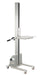 Vestil PEL-100A-D3-AFK aluminum DC powered quick lift with adjustable fork attachment, PEL-100A-D3 base unit shown