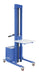 Vestil PEL-400S-72-D3-AFK steel DC powered quick lift with adjustable fork attachment, PEL-400S-72-D3 base unit shown
