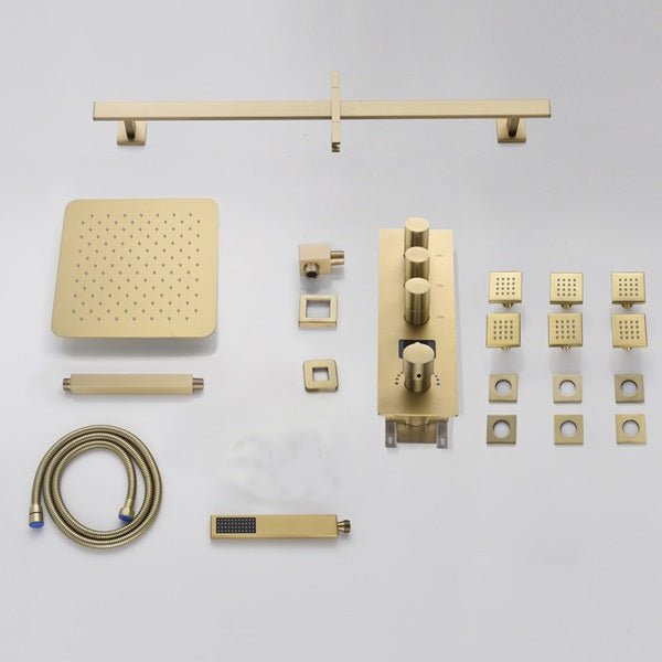 Volterra 10" Thermostatic Digital Shower System by Cascada Showers - Close-Up