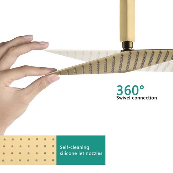 Volterra 10" Thermostatic Digital Shower System by Cascada Showers - Lifestyle View