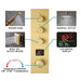 Volterra 10" Thermostatic Digital Shower System by Cascada Showers - Detail View