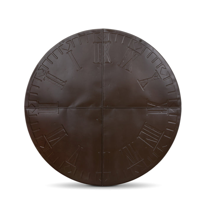 Park Hill Collection State Capitol Clock Face Relic - Stunning Distressed Rust Iron Wall Art for Unique Home Decor