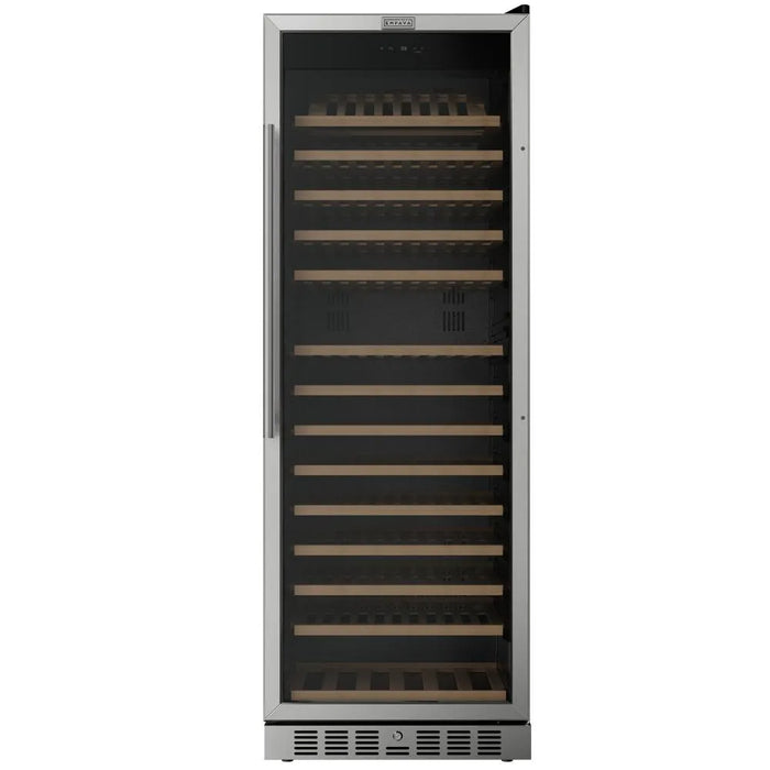 Empava EMPV-WC15S 24 inch 177 bottle wine cooler, 67 inches tall, front view with door closed