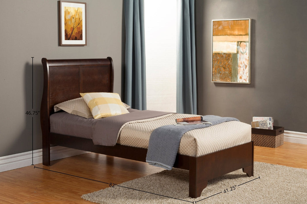 Alpine Furniture West Haven Bed, Cappuccino