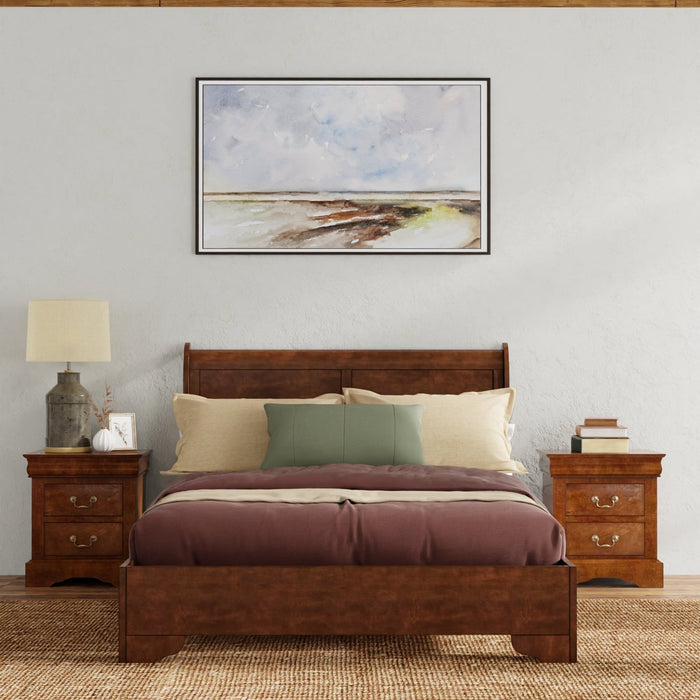 Alpine Furniture West Haven Bed, Cappuccino