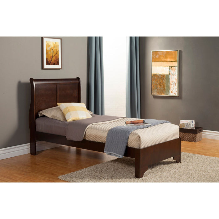 Alpine Furniture West Haven Bed, Cappuccino
