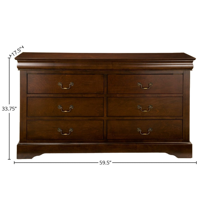 Alpine Furniture West Haven Dresser, Cappuccino