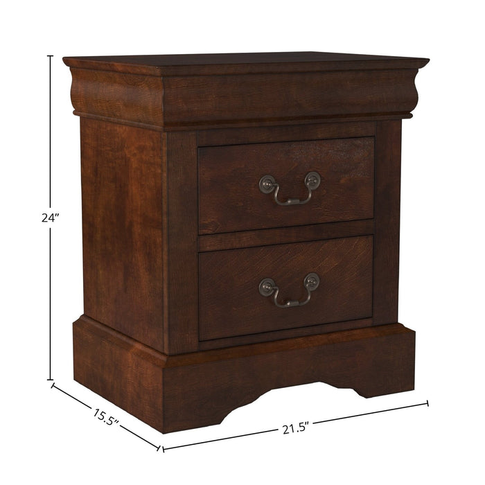 Alpine Furniture West Haven Nightstand, Cappuccino