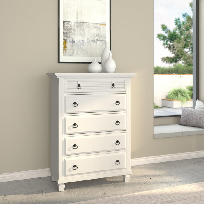 Alpine Furniture Winchester Chest, White