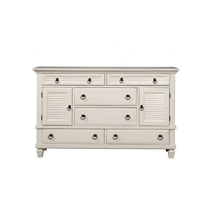 Alpine Furniture Winchester Dresser, White