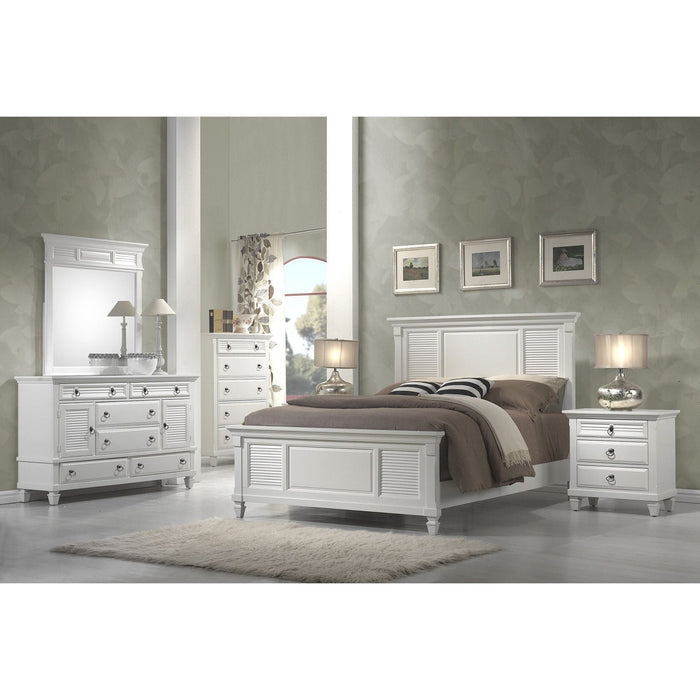 Alpine Furniture Winchester Nightstand, White