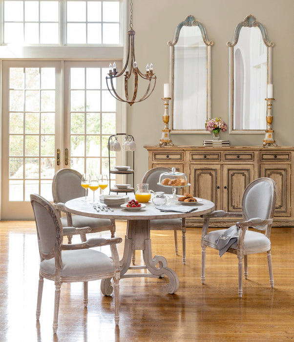Park Hill Collection Empress Chandelier: Elegant Distressed Iron Design with Gold Accents, 6 Lights... Home Decor - Features
