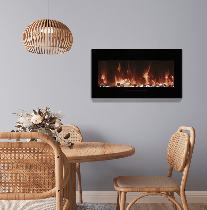 50" Electric Fireplace WM-FM-50-BG-3 - detail close-up