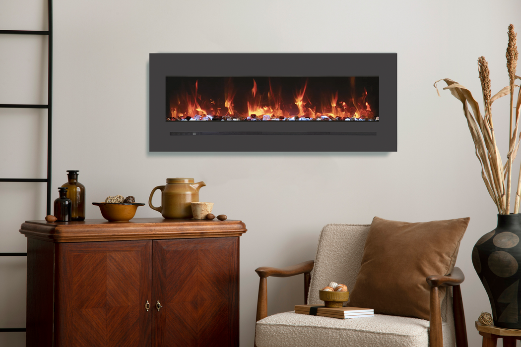 72" Electric Fireplace WM-FML-72-7823-STL - side view