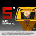 5 inch E-start DUCAR 420cc 15hp Gasoline Engine Powered Disc Wood Chipper with Taillight , P4205