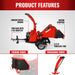 25hp 750cc Twin Cylinder ZONSEN Petrol Engine 7" Hydraulic Feeding Wood Chipper,  DCH7