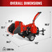 HONDA GX690 22HP 688cc Twin Cylinder Gasoline Engine Powered 7" Hydraulic Feeding Wood Chipper,  DCH7