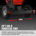6 inch KOHLER E-Start 429cc 14HP Gas Powered 4 - Wheel Drum Wood Chipper with Taillight ,  B150
