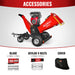8 inch HONDA E-Start 688cc 22hp Gas Powered 4 - Wheel Drum Wood Chipper with Taillight ,  B200