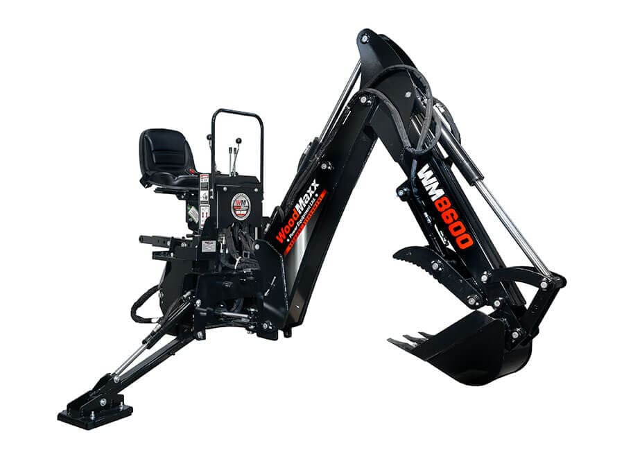 WoodMaxx WM-8600 3-point backhoe attachment view 1
