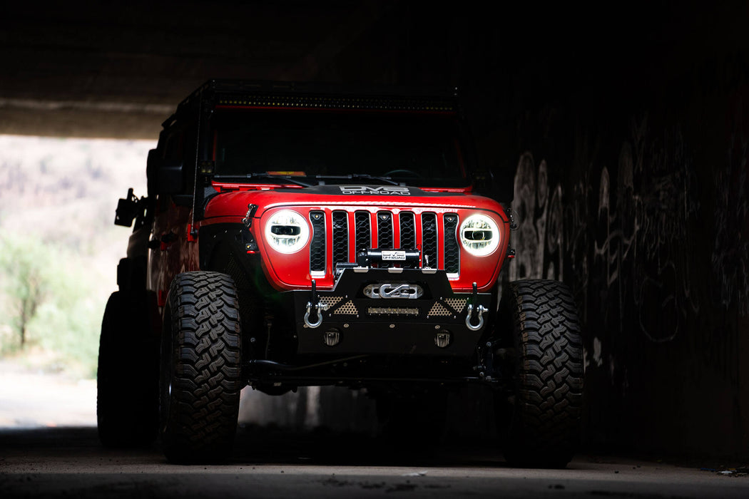 DV8 Offroad 2018-2026 Jeep Wrangler JL & Gladiator JT LED Headlights Chrome – image 2 of 16