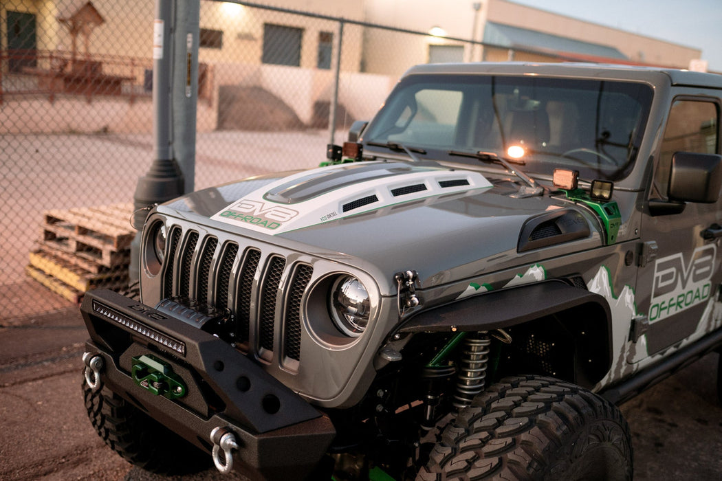 DV8 Offroad 2018-2026 Jeep Wrangler JL & Gladiator JT Heat Dispersion Hood – image 12 of 19