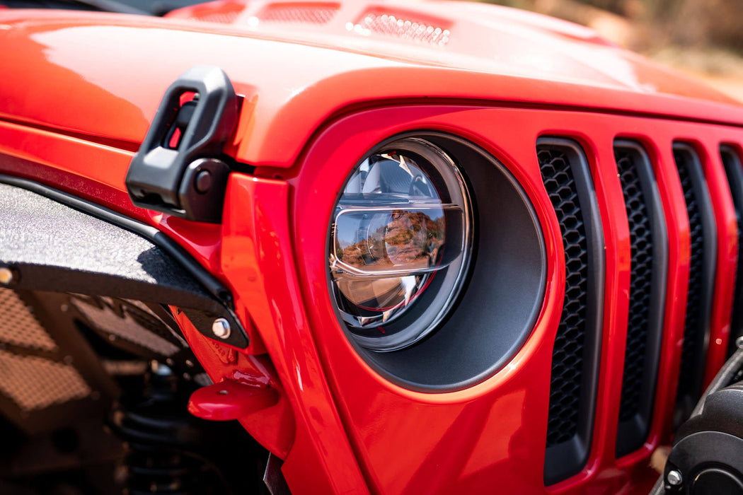 DV8 Offroad 2018-2026 Jeep Wrangler JL & Gladiator JT LED Headlights Chrome – image 6 of 16