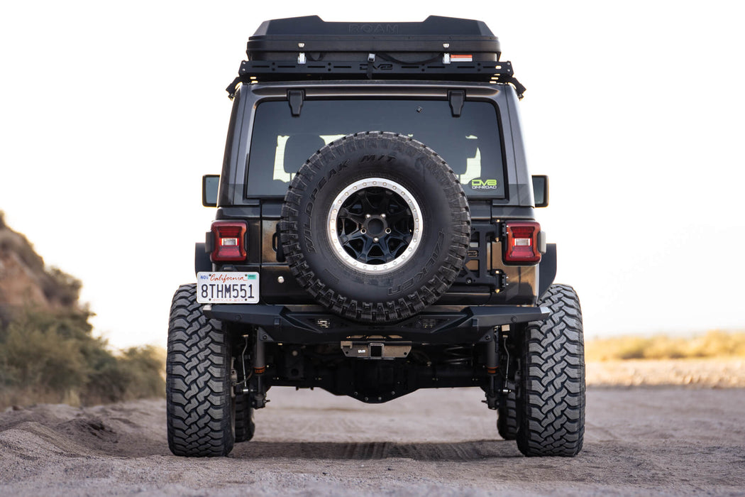 DV8 Offroad 2018-2026 Jeep Wrangler JL Spec Series Rear Bumper – dimensions diagram, image 6 of 14