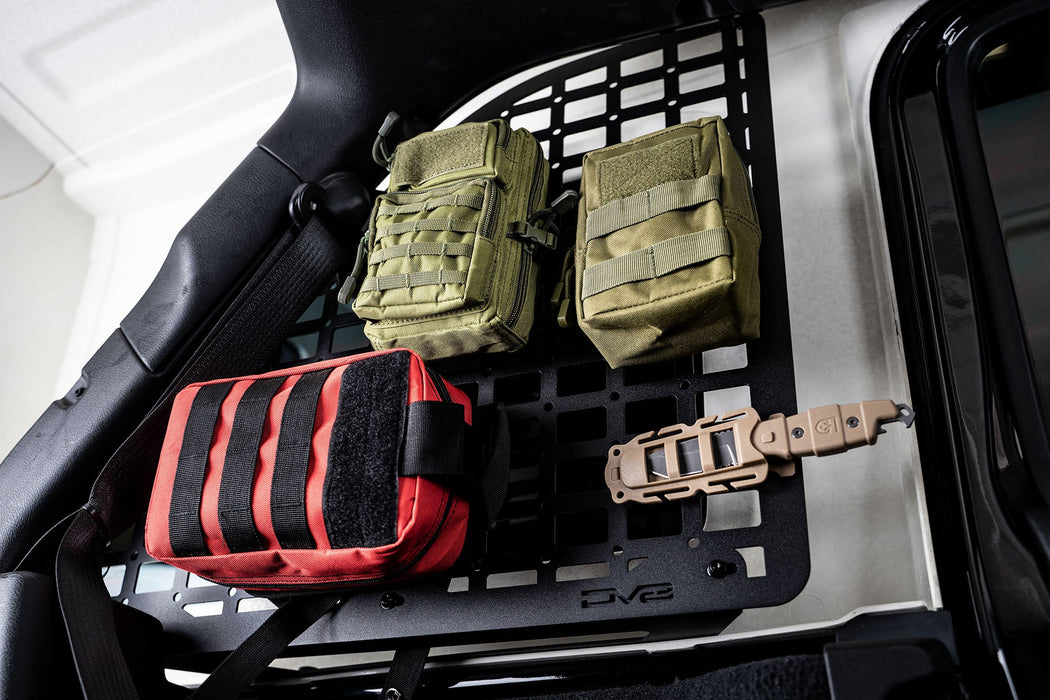 DV8 Offroad 2018-2023 Jeep Wrangler JL Rear Window Molle Storage Panels – image 7 of 15