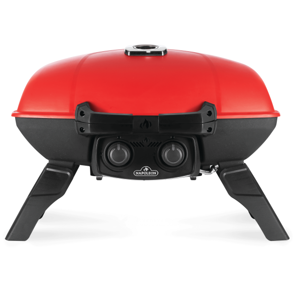 Napoleon TravelQ 285 portable propane gas grill in red TQ285-RD-1-A