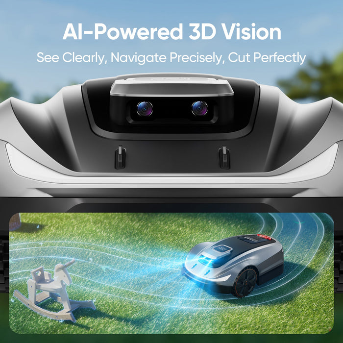Sunseeker X5 Wireless AI Robot Lawn Mower wire-free robot lawn mower, view 3