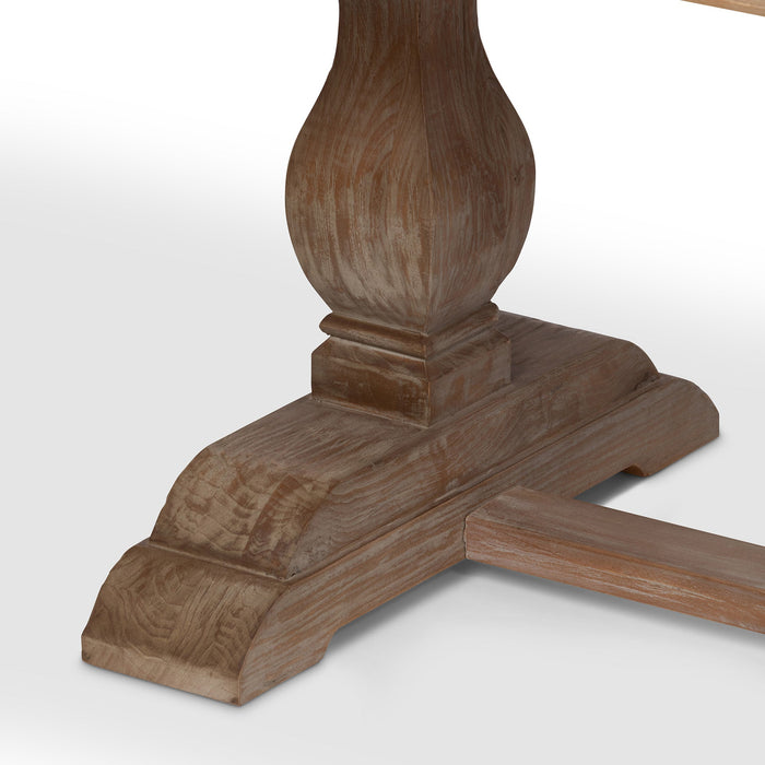 Recycled Oak and Poplar Dining Table with Interlocking Diamond Design – Durable, Stylish, Eco-Friendly