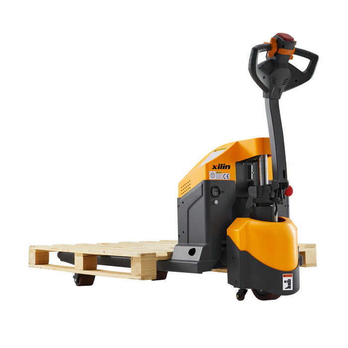Xilin CBD15WE-19BC electric pallet jack side angle view