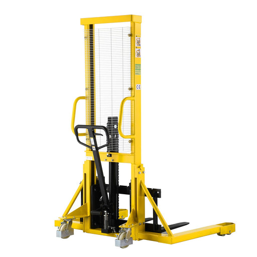 Xilin SDJAS1016 manual pallet stacker side angle view