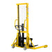 Xilin SDJAS1016 manual pallet stacker side angle view
