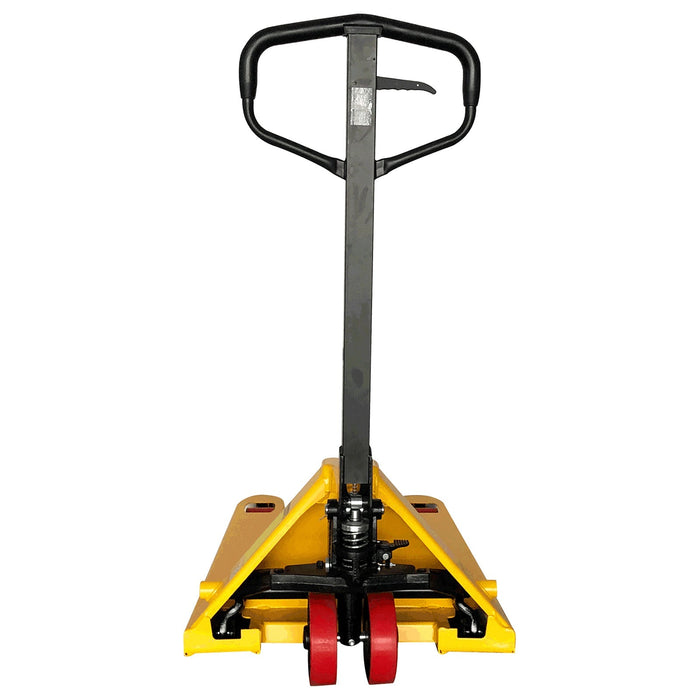 Xilin BF-III-1 manual pallet jack control handle close-up