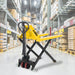 Xilin JF-685 high lift pallet jack fork and load detail