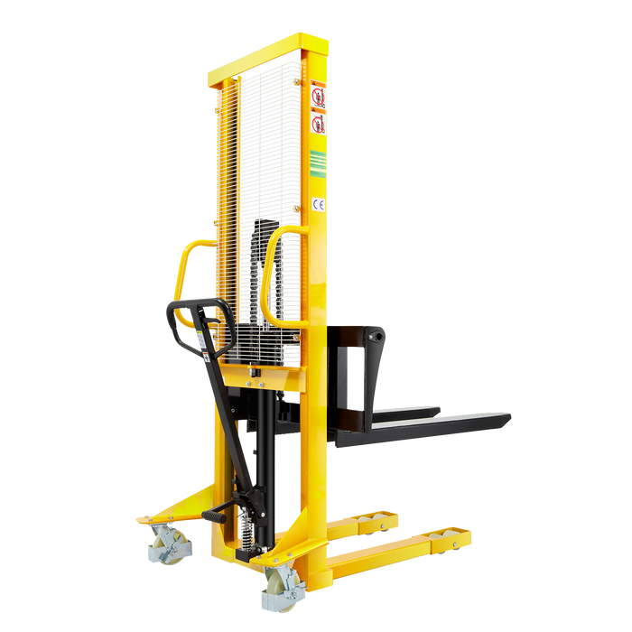 Xilin SDJA1000-I manual pallet stacker side angle view