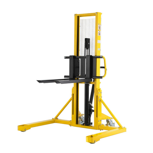 Xilin SDJAS500 1,100 lb manual pallet stacker front view
